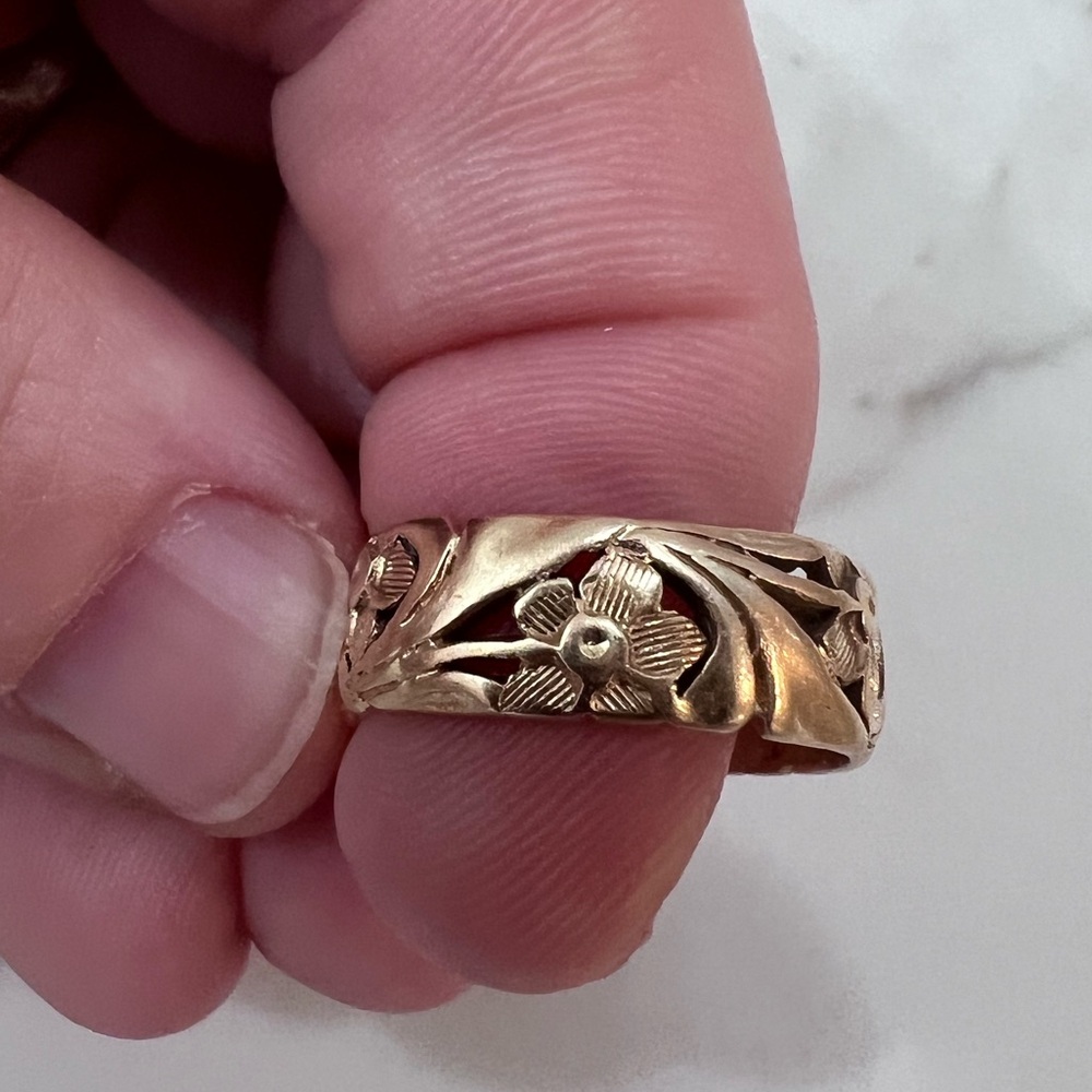 14k Floral Ring